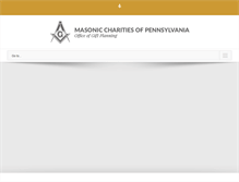 Tablet Screenshot of masoniccharitiespa.org